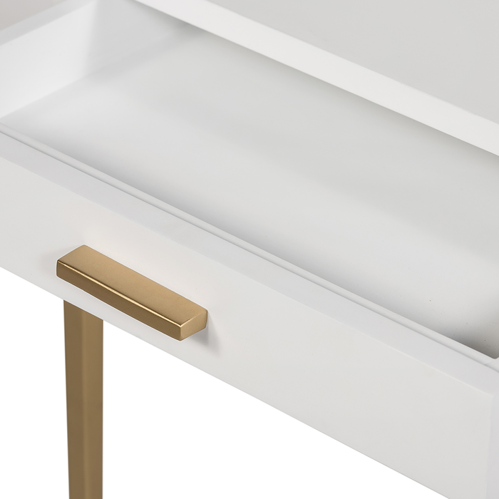 Berkeley Bedside | White 1 Drawer