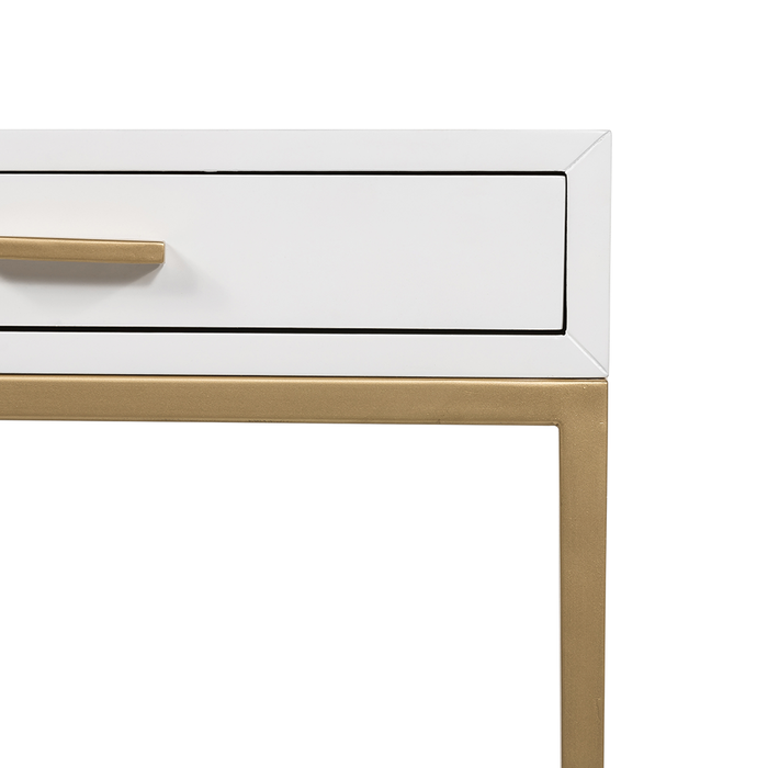 Berkeley Bedside | White 1 Drawer