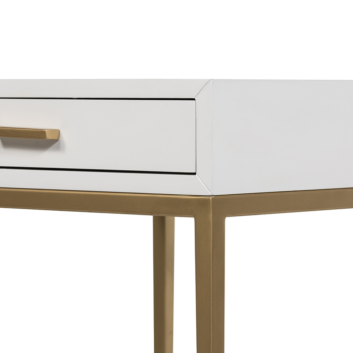 Berkeley Bedside | White 1 Drawer