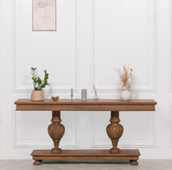 Rustic Wooden Console Table 180cm