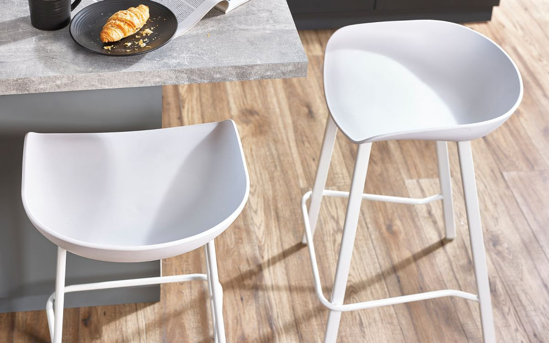 Renzo Bar Stool - White