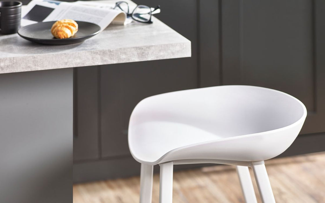 Renzo Bar Stool - White