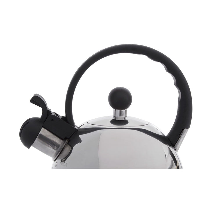 Kitchen Essentials Mirrored Stainless Steel Whistling Kettle - 1.0L