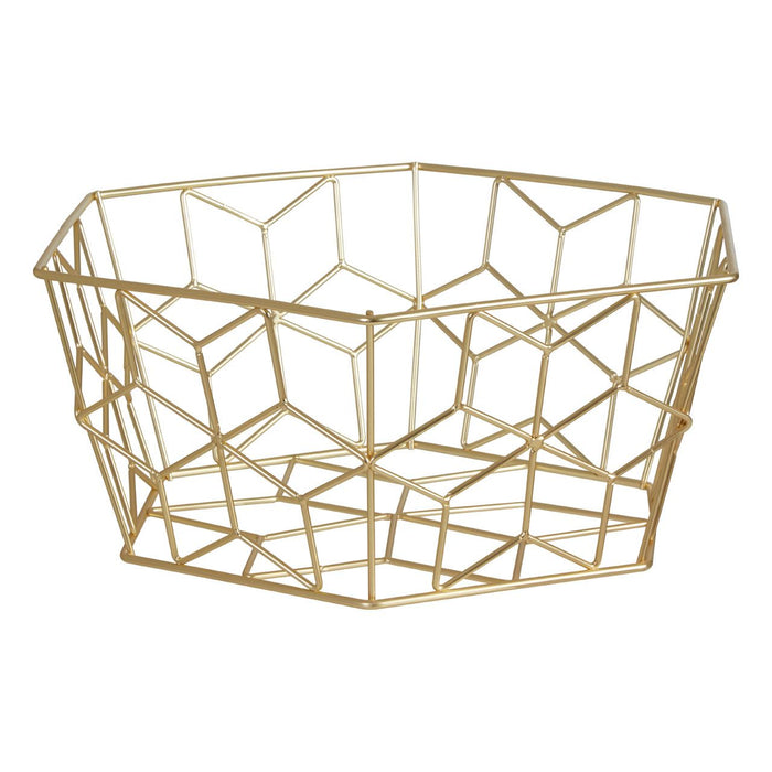 Vertex Contour Fruit Basket - Matte Gold