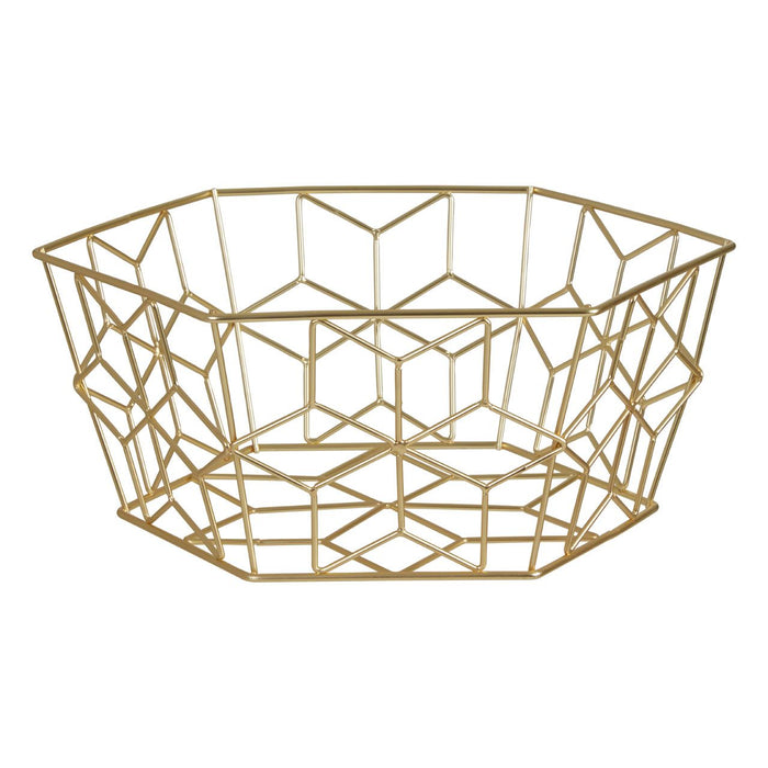 Vertex Contour Fruit Basket - Matte Gold