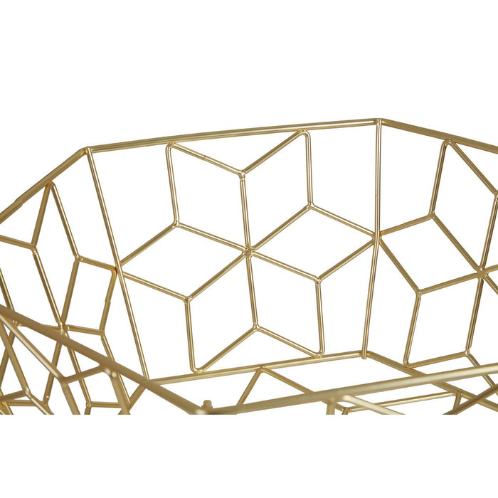 Vertex Contour Fruit Basket - Matte Gold