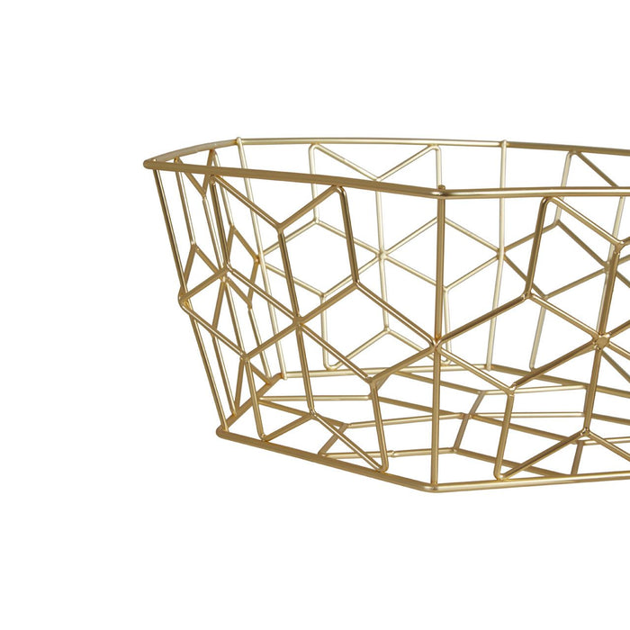 Vertex Contour Fruit Basket - Matte Gold