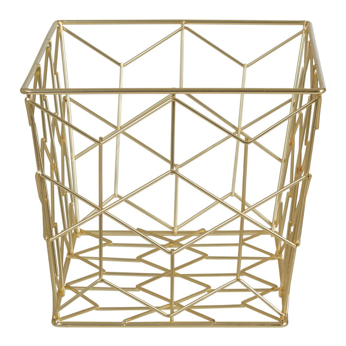 Vertex Contour Storage Basket - Matte Gold