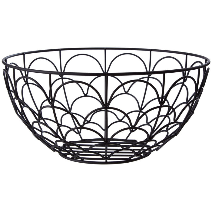 Vertex Deco Fruit Basket - Matte Black