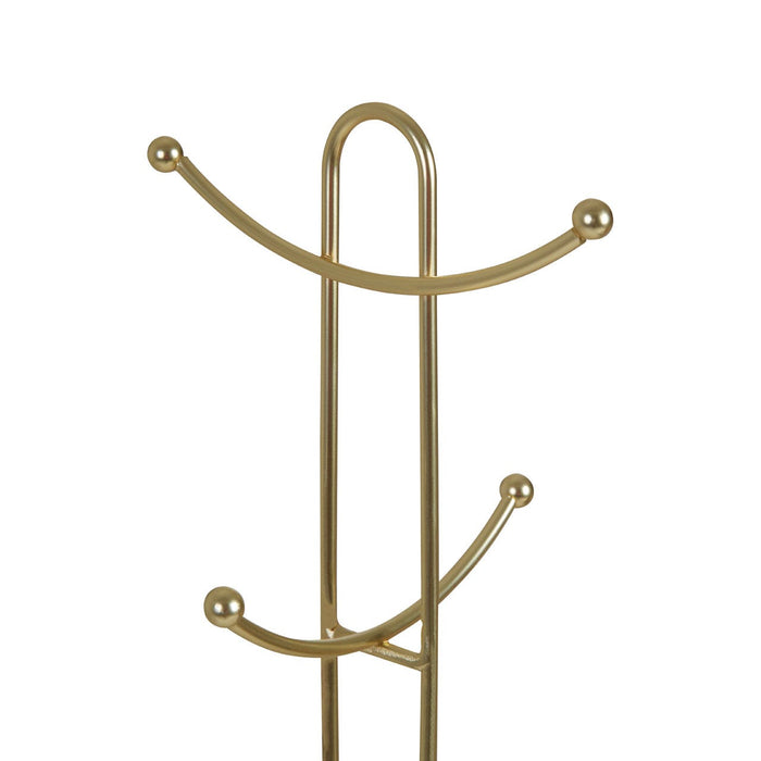 Vertex Deco Matte Gold Mug Tree - Modern Home Interiors