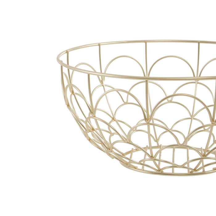 Vertex Deco Fruit Basket - Matte Gold