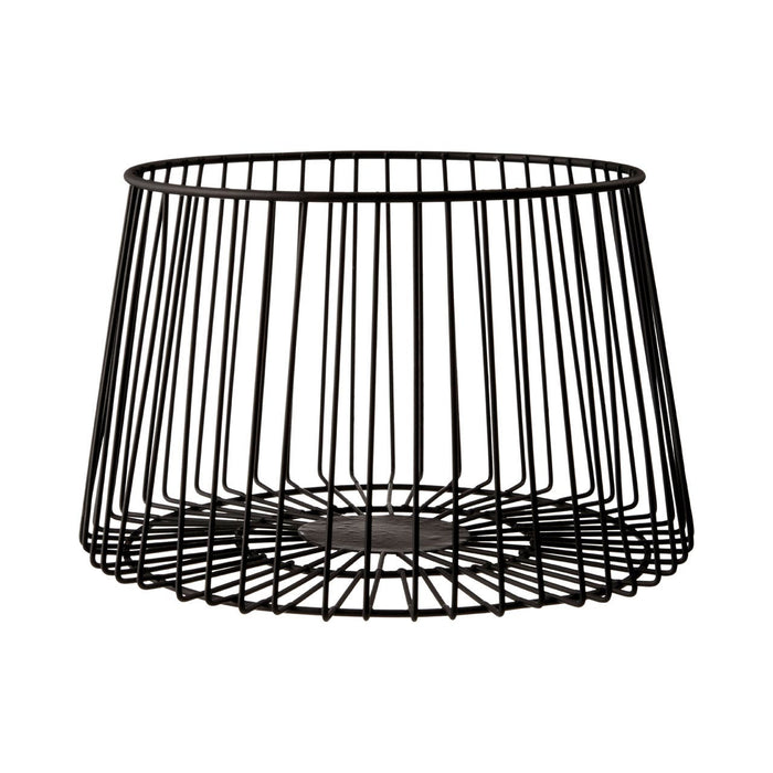 Vertex Deco Matte Black Small Fruit Basket - Modern Home Interiors