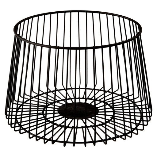 Vertex Deco Matte Black Large Fruit Basket - Modern Home Interiors