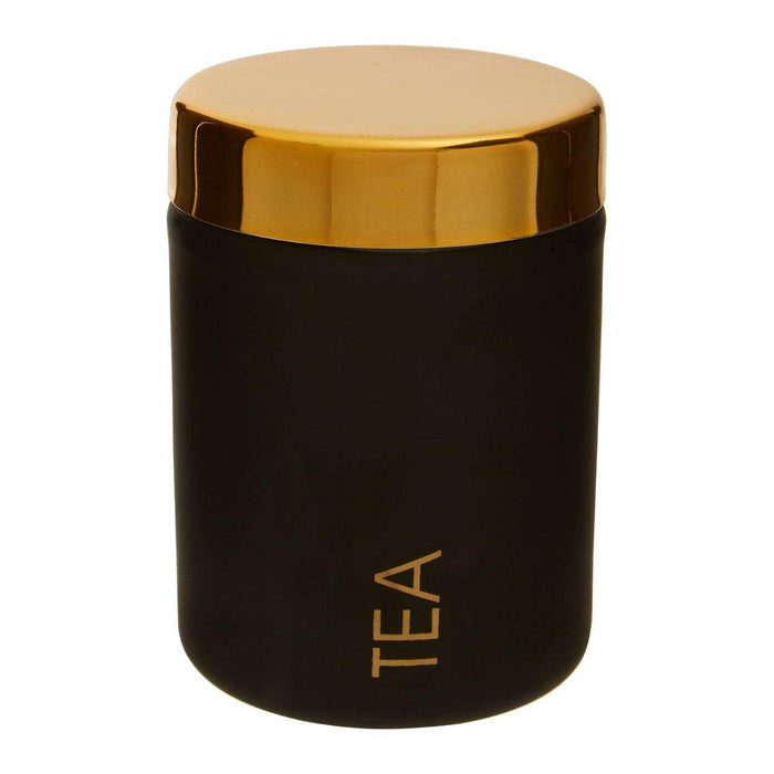 Liberty Black Enamel Tea Canister - Modern Home Interiors