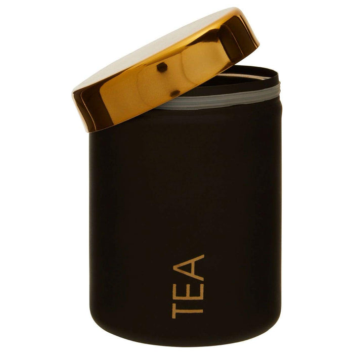 Liberty Black Enamel Tea Canister - Modern Home Interiors