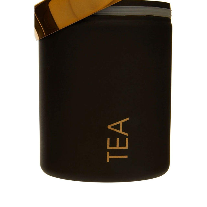 Liberty Black Enamel Tea Canister - Modern Home Interiors