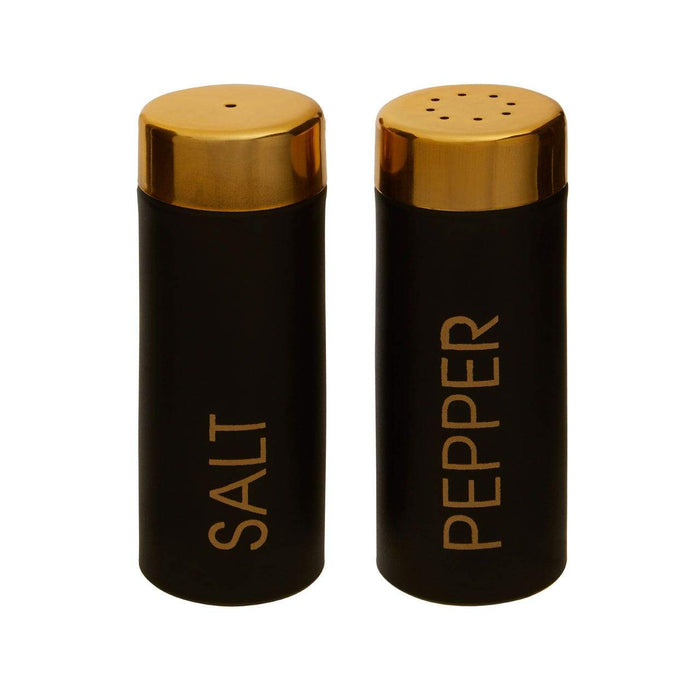 Liberty Black Enamel Salt and Pepper Set - Modern Home Interiors