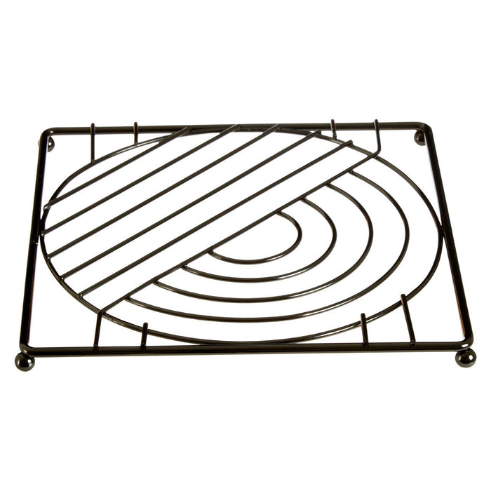 Vertex Black Nickel Finish Square Trivet - Modern Home Interiors