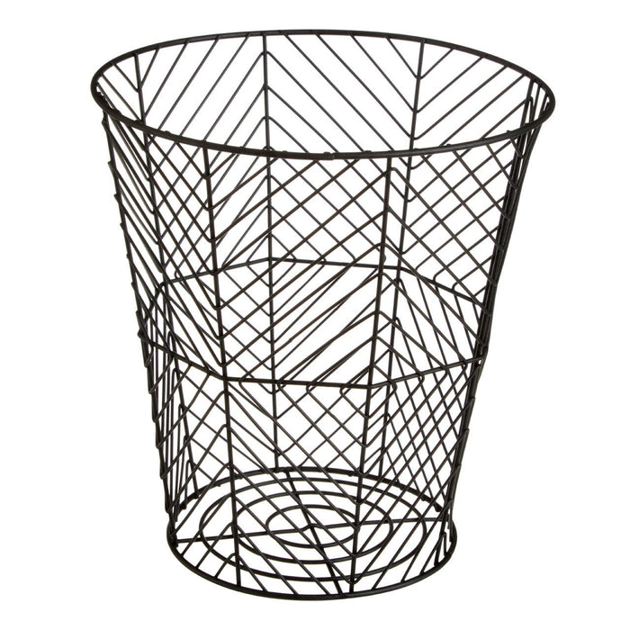 Vertex Black Powder Coat Storage Basket - Modern Home Interiors