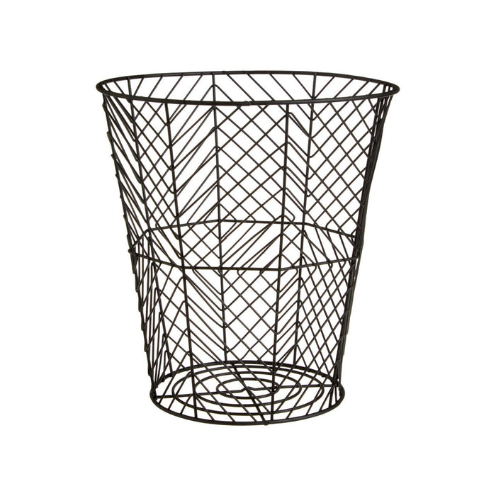 Vertex Black Powder Coat Storage Basket - Modern Home Interiors