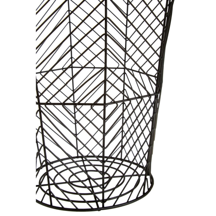 Vertex Black Powder Coat Storage Basket - Modern Home Interiors