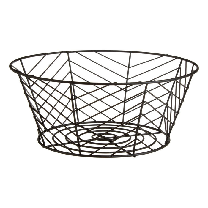 Vertex Iron Fruit Basket - Black Powder Coat