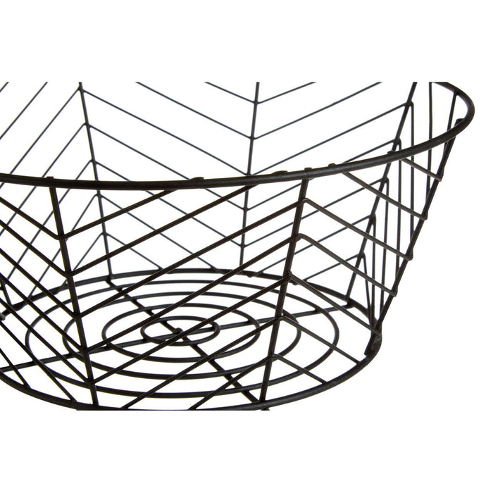 Vertex Iron Fruit Basket - Black Powder Coat