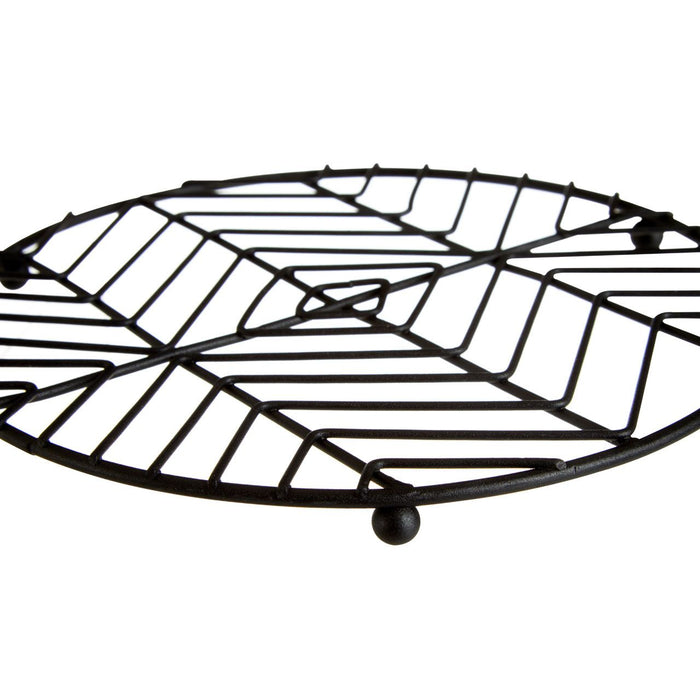 Vertex Iron Round Trivet - Black Powder Coat