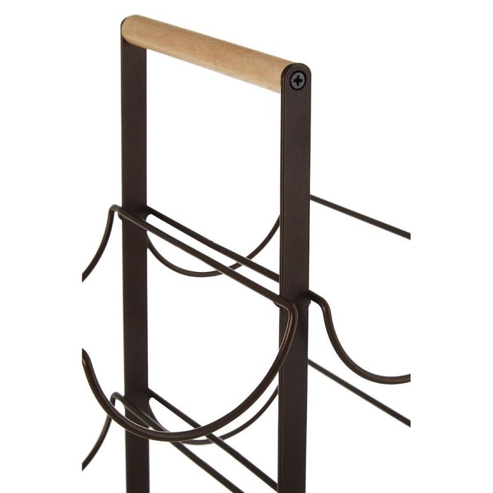 Vertex Bronze Powder Coat 6 Bottle Wine Rack - Modern Home Interiors