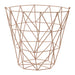 Vertex Pink Finish Storage Basket - Modern Home Interiors