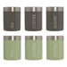 Liberty Grey Enamel Set of 3 Canisters - Modern Home Interiors