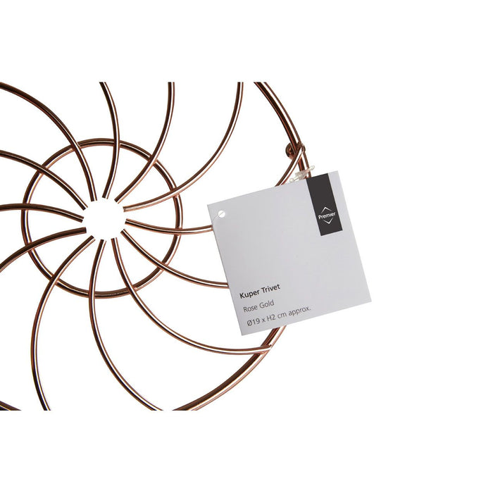 Kitchen Essentials Rose Gold Metal Wire Trivet