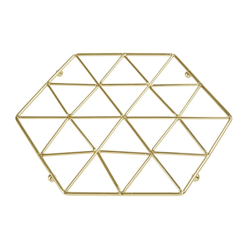 Vertex Gold Finish Trivet - Modern Home Interiors