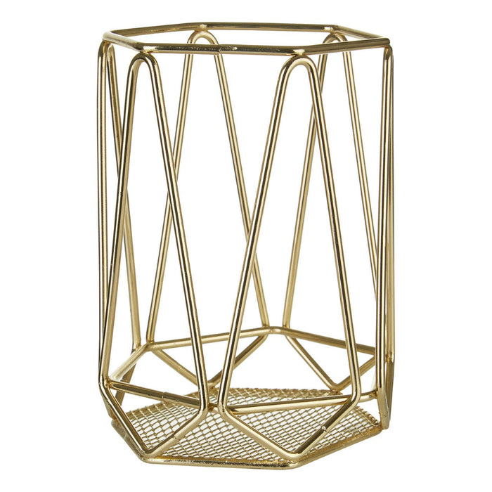 Vertex Gold Finish Utensil Holder - Modern Home Interiors