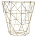 Vertex Gold Finish Tall Storage Basket - Modern Home Interiors