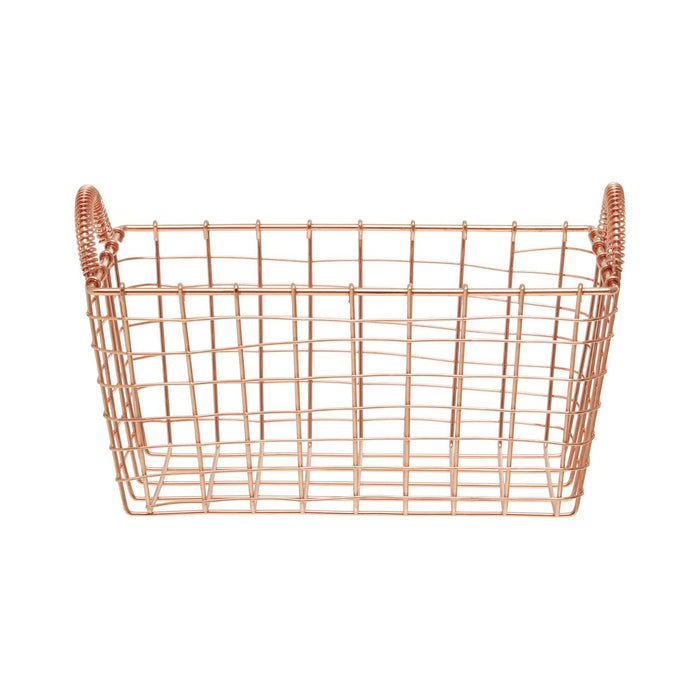 Vertex Rectangular Basket - Copper