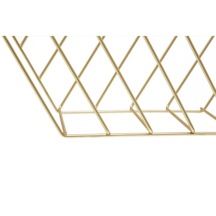 Vertex Hexagonal Basket - Gold