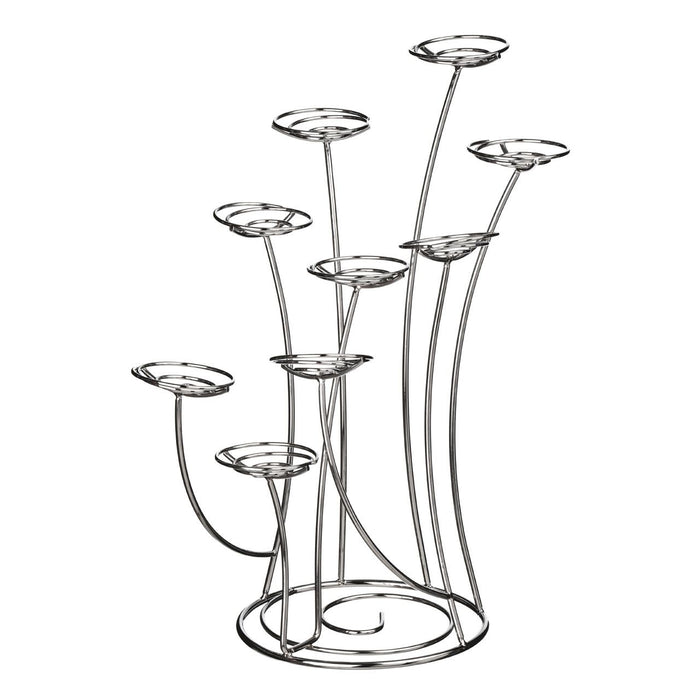 Stainless Steel Chrome 9 Cupcakes Stand