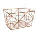 Vertex Copper Finish Tapered Wire Basket - Modern Home Interiors