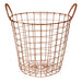 Vertex Cooper Finish Round Wire Basket - Modern Home Interiors