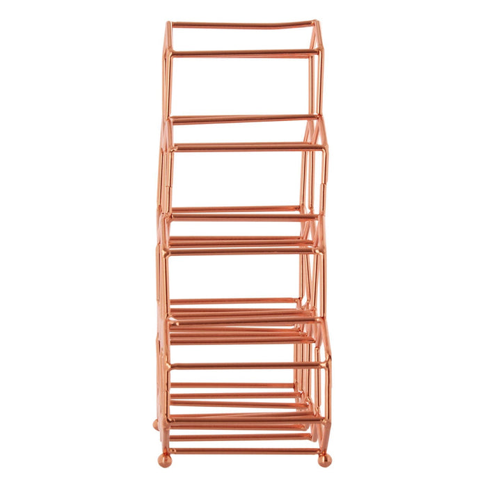 Vertex 10 Bottle Copper Plated Spice Rack - Modern Home Interiors