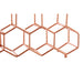 Vertex 10 Bottle Copper Plated Spice Rack - Modern Home Interiors