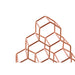 Vertex 15 Bottle Copper Plated Spice Rack - Modern Home Interiors