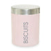 Liberty Pink Enamel Biscuits Canister - Modern Home Interiors