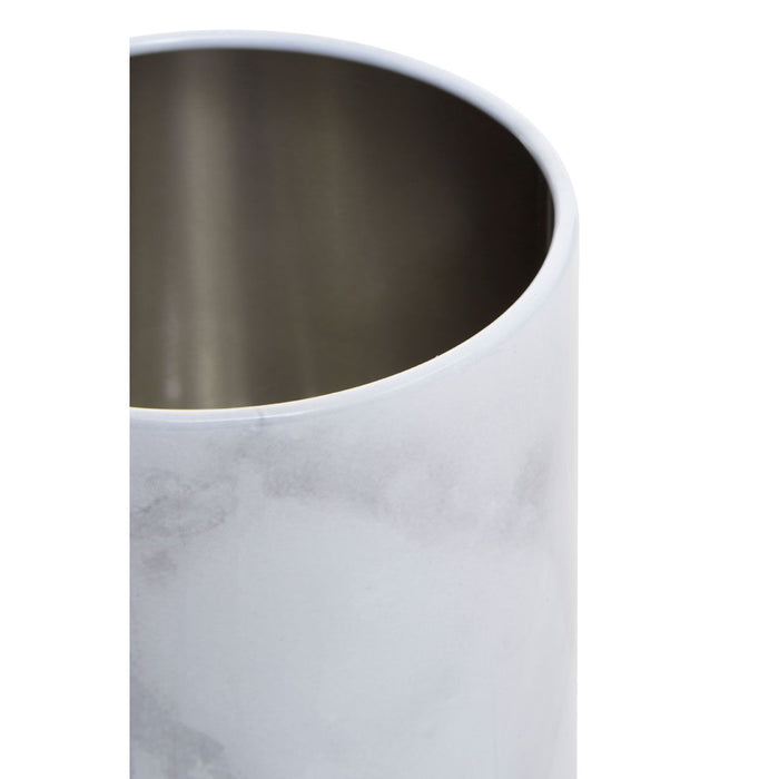 White/Grey Marble Effect Utensil Holder