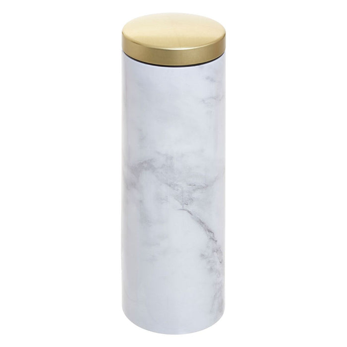 White/Grey Marble Effect Pasta Canister