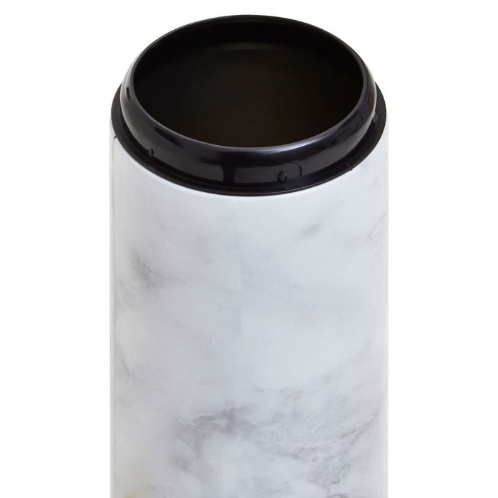 White/Grey Marble Effect Pasta Canister