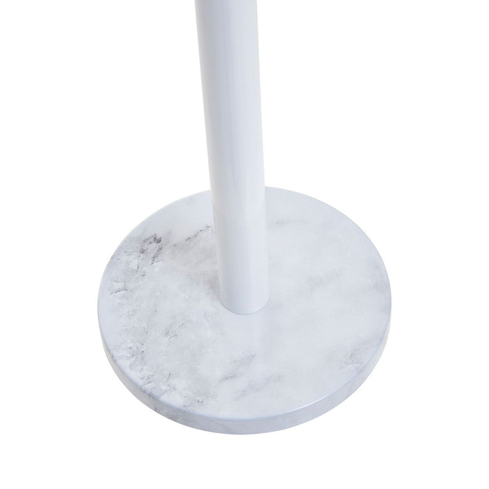 White/Grey Marble Effect Kitchen Roll Holder