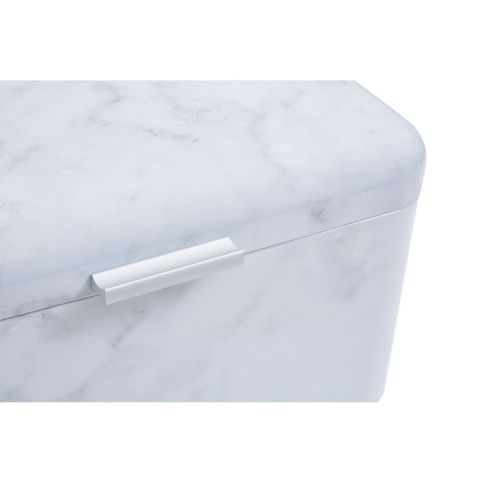 White/Grey Marble Effect Storage Tin Set