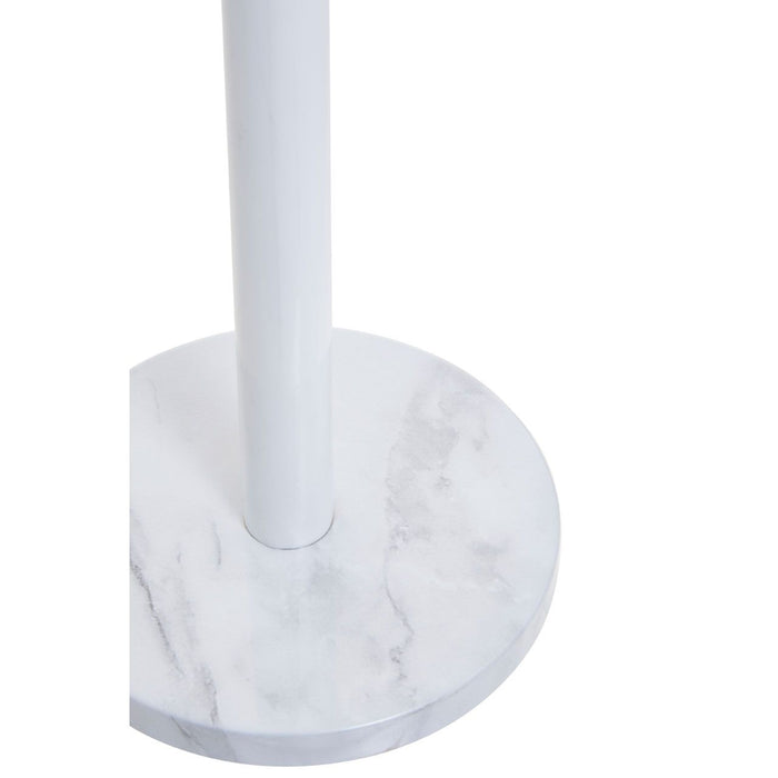 White/Grey Marble Effect Kitchen Roll Holder